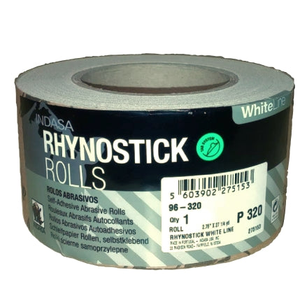 Indasa 2.75" WhiteLine Rhynostick PSA  Sanding Rolls, 96 Series