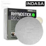 Indasa 6" Rhynostick WhiteLine PSA Solid Sanding Discs, 60 Series