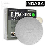 Indasa 6" Rhynostick WhiteLine PSA Solid Sanding Discs, 60 Series
