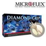 Ansel Microflex Diamond Grip 6 mil Natural Rubber Latex Powder-Free Gloves