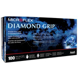 Microflex Diamond Grip 6 mil Natural Rubber Latex Powder-Free Gloves