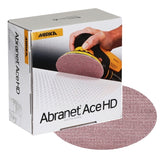 Mirka 6" Abranet Ace HD Grip Vacuum Sanding Discs, AH-241 Series