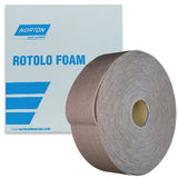 Norton A275OP Rotolo Foam 4.5" x 82' Perforated Hand Sanding Rolls, 4