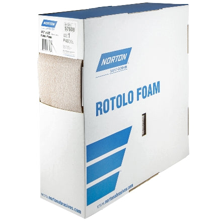Norton A275OP Rotolo Foam 4.5" x 82' Perforated Hand Sanding Rolls