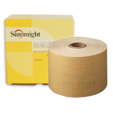 Sunmight 2.75" Gold PSA Sanding Sheet Roll Collection