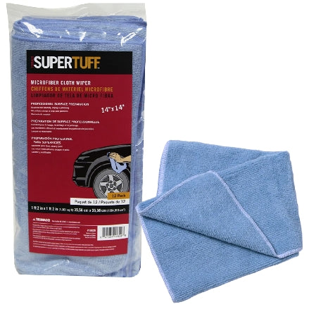 Trimaco SuperTuff™ Microfiber Cloth Wipers, 12-Pack, 10829